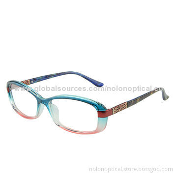 Optical Frame with Metal Hollow Decoration